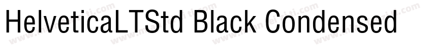 HelveticaLTStd Black Condensed字体转换